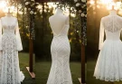 Handmade Lace Wedding Dresses for a Rustic Outdoor Ceremony