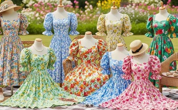Vintage-Inspired Floral Summer Dresses with Puffy Sleeves: A Timeless Style Statement