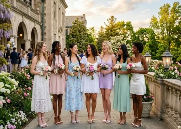 Elegant White and Pastel Graduation Dresses for High School Juniors